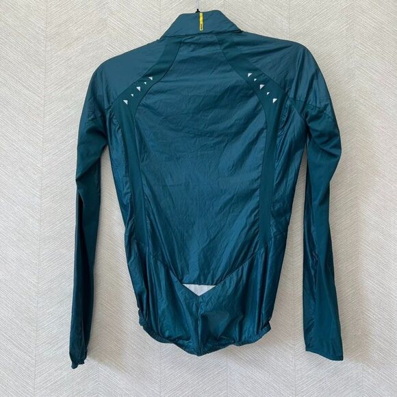 Mavic Long Sleeve Full Zip Green Windbreaker Cycling Jacket Womens Size XS - Picture 5 of 11